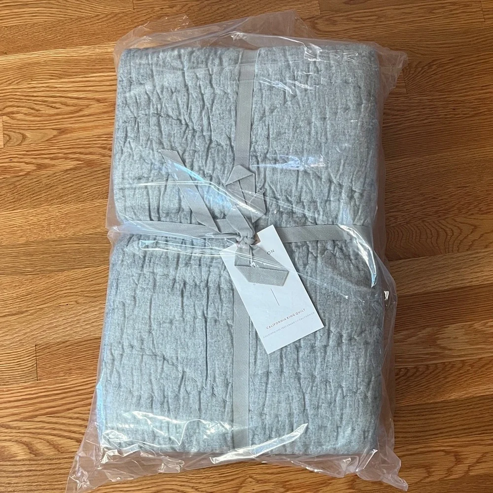 Anthropologie Alora Cotton Cashmere Quilt Size Cal King NIP